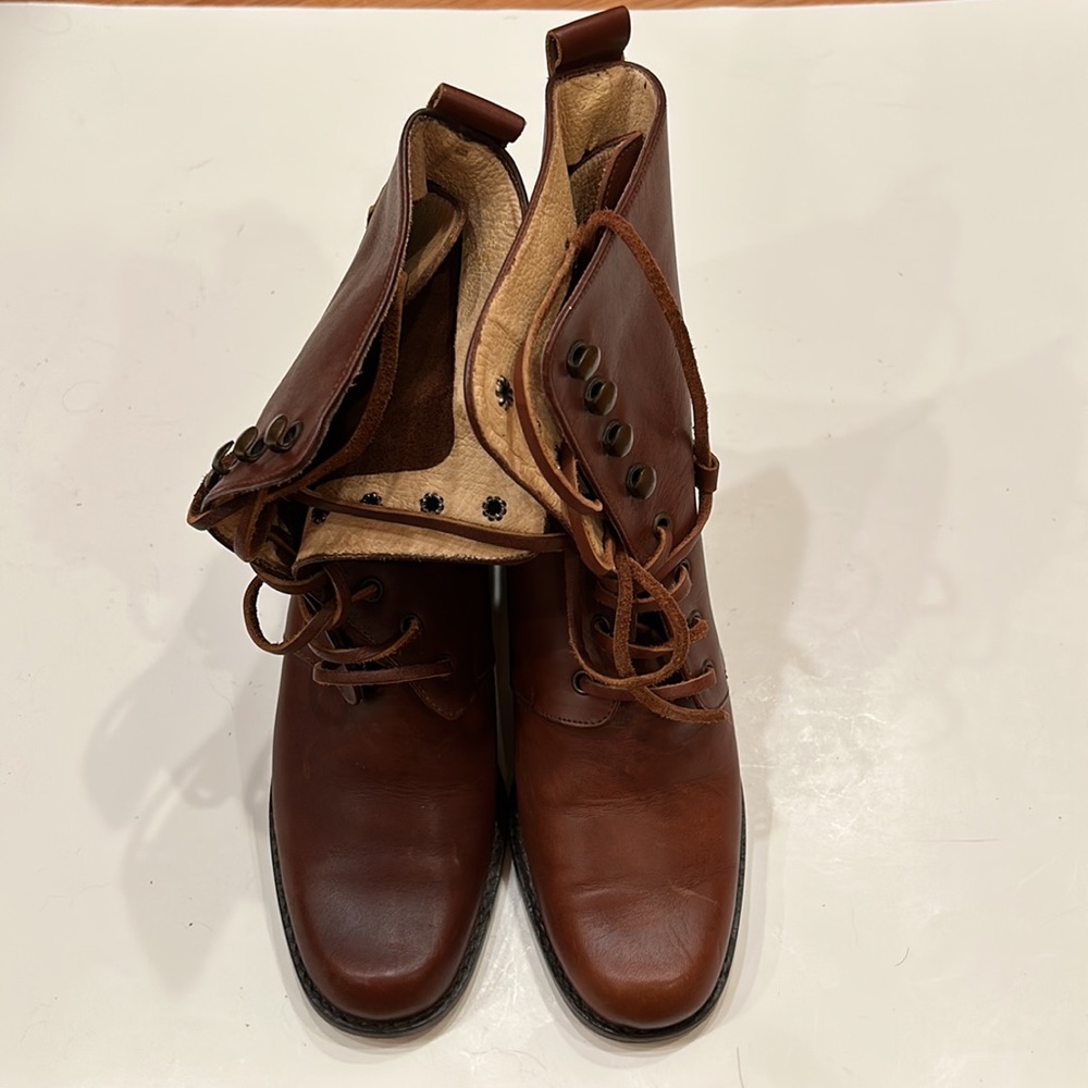 Vintage Kenneth Cole New York Leather Lace Up Boots SZ 8M